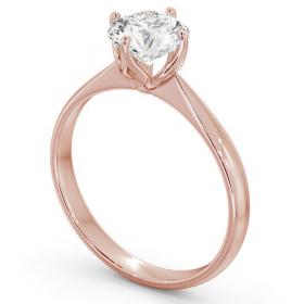 Round Diamond Open Prong Design Engagement Ring 9K Rose Gold Solitaire ENRD100_RG_THUMB1 