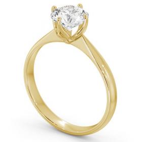 Round Diamond Open Prong Design Engagement Ring 18K Yellow Gold Solitaire ENRD100_YG_THUMB1 