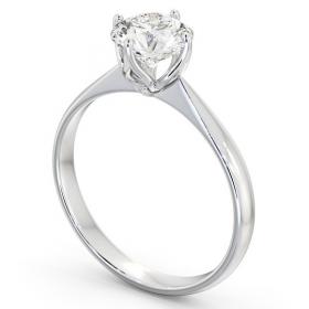 Round Diamond Open Prong Design Engagement Ring Palladium Solitaire ENRD100_WG_THUMB1 