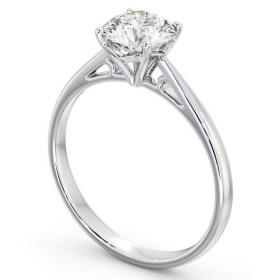 Round Diamond Cathedral Setting Engagement Ring 9K White Gold Solitaire ENRD102_WG_THUMB1 