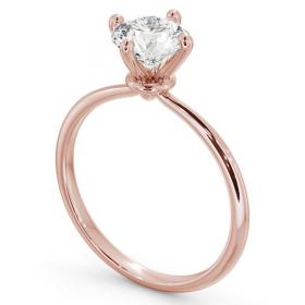Round Diamond Dainty Engagement Ring 9K Rose Gold Solitaire ENRD104_RG_THUMB1 