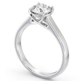 Round Diamond Trellis Design Engagement Ring 18K White Gold Solitaire ENRD114_WG_THUMB1 