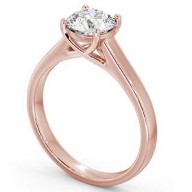 Round Diamond Trellis Design Engagement Ring 18K Rose Gold Solitaire ENRD114_RG_THUMB1 