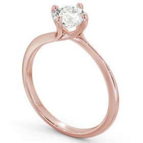 Round Diamond Sweeping Prongs Engagement Ring 18K Rose Gold Solitaire ENRD123_RG_THUMB1 