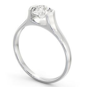 Round Diamond Tension Set Engagement Ring 18K White Gold Solitaire ENRD126_WG_THUMB1 