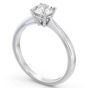 Round Diamond Classic 4 Prong Engagement Ring 18K White Gold Solitaire ENRD129_WG_THUMB1 