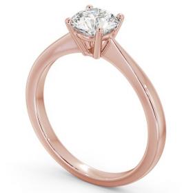 Round Diamond Classic 4 Prong Engagement Ring 18K Rose Gold Solitaire ENRD129_RG_THUMB1 