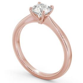 Round Diamond Traditional 4 Prong Engagement Ring 18K Rose Gold Solitaire ENRD130_RG_THUMB1 