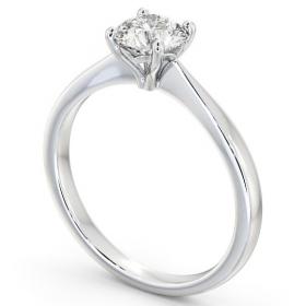 Round Diamond Classic Style Engagement Ring 18K White Gold Solitaire ENRD134_WG_THUMB1 
