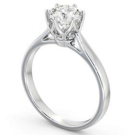 Round Diamond Regal Design Engagement Ring 18K White Gold Solitaire ENRD137_WG_THUMB1 