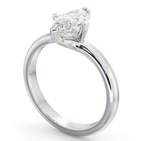 Marquise Diamond Sweeping Prongs Engagement Ring 18K White Gold Solitaire ENMA1_WG_THUMB1 