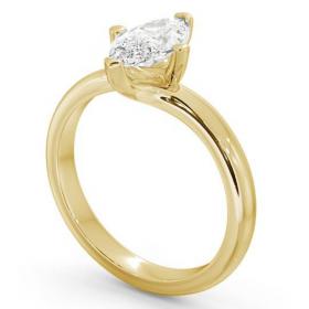 Marquise Diamond Sweeping Prongs Engagement Ring 18K Yellow Gold Solitaire ENMA1_YG_THUMB1 