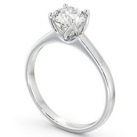 Round Diamond Open Prong Design Engagement Ring 18K White Gold Solitaire ENRD144_WG_THUMB1 