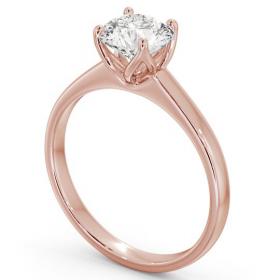 Round Diamond Open Prong Design Engagement Ring 18K Rose Gold Solitaire ENRD144_RG_THUMB1 