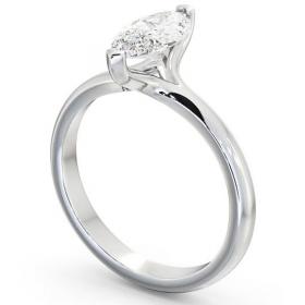 Marquise Diamond 2 Prong Engagement Ring 18K White Gold Solitaire ENMA2_WG_THUMB1 