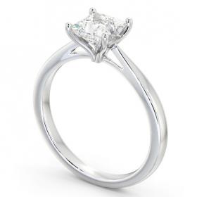 Princess Diamond Tulip Setting Style Engagement Ring 18K White Gold Solitaire ENPR39_WG_THUMB1 