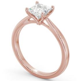 Princess Diamond Tulip Setting Style Engagement Ring 18K Rose Gold Solitaire ENPR39_RG_THUMB1 