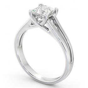 Princess Diamond Split Band Engagement Ring Platinum Solitaire ENPR43_WG_THUMB1 