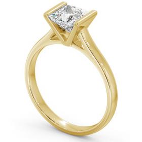 Princess Diamond Tension Set Engagement Ring 18K Yellow Gold Solitaire ENPR48_YG_THUMB1 