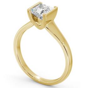 Princess Diamond Tension Set Engagement Ring 18K Yellow Gold Solitaire ENPR49_YG_THUMB1 