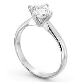 Princess Diamond Rotated Head Engagement Ring 18K White Gold Solitaire ENPR50_WG_THUMB1 