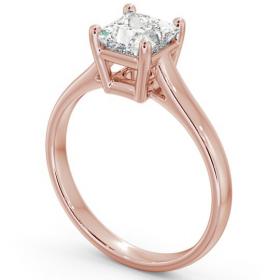 Princess Diamond Box Style Setting Engagement Ring 18K Rose Gold Solitaire ENPR51_RG_THUMB1 
