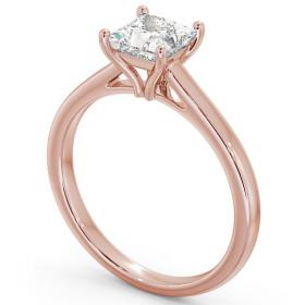 Princess Diamond Tulip Setting Style Engagement Ring 18K Rose Gold Solitaire ENPR52_RG_THUMB1 