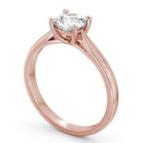 Cushion Diamond 4 Prong Engagement Ring 18K Rose Gold Solitaire ENCU2_RG_THUMB1 