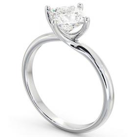 Princess Diamond Rotated Head Engagement Ring 18K White Gold Solitaire ENPR56_WG_THUMB1 