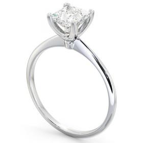 Princess Diamond Dainty Band Engagement Ring 9K White Gold Solitaire ENPR58_WG_THUMB1 
