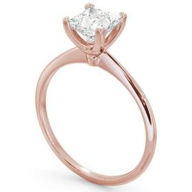 Princess Diamond Dainty Band Engagement Ring 9K Rose Gold Solitaire ENPR58_RG_THUMB1 