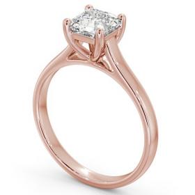 Asscher Diamond Classic 4 Prong Engagement Ring 18K Rose Gold Solitaire ENAS16_RG_THUMB1 