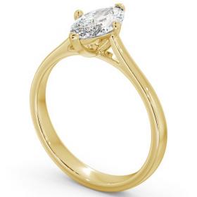 Marquise Diamond Classic 4 Prong Engagement Ring 18K Yellow Gold Solitaire ENMA16_YG_THUMB1 