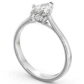 Marquise Diamond Classic 4 Prong Engagement Ring Palladium Solitaire ENMA16_WG_THUMB1 