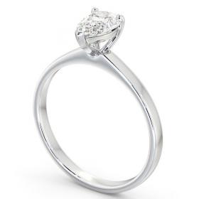 Pear Diamond Classic 3 Prong Engagement Ring Platinum Solitaire ENPE13_WG_THUMB1 