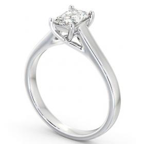 Radiant Diamond Trellis Design Engagement Ring 18K White Gold Solitaire ENRA13_WG_THUMB1 