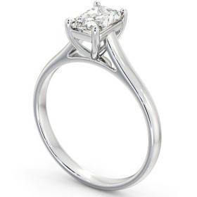 Radiant Diamond Classic 4 Prong Engagement Ring 18K White Gold Solitaire ENRA15_WG_THUMB1 