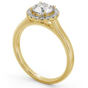 Halo Round Diamond Classic Engagement Ring 18K Yellow Gold ENRD155_YG_THUMB1 