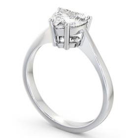 Heart Diamond 4 Prong Engagement Ring Platinum Solitaire ENHE4_WG_THUMB1 
