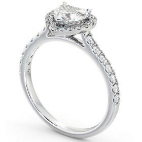 Halo Heart Diamond Classic Engagement Ring 18K White Gold ENHE10_WG_THUMB1 