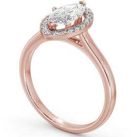 Halo Marquise Diamond Classic Engagement Ring 18K Rose Gold ENMA11_RG_THUMB1 