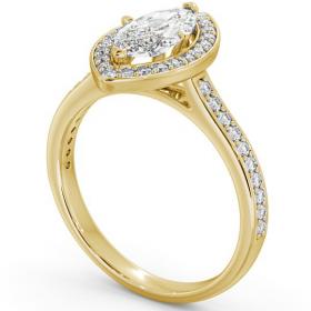 Halo Marquise Diamond Traditional Engagement Ring 18K Yellow Gold ENMA13_YG_THUMB1 