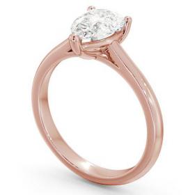 Pear Diamond Classic Engagement Ring 18K Rose Gold Solitaire ENPE2_RG_THUMB1 