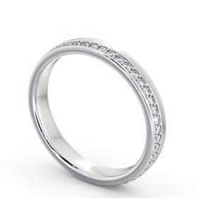 Full Eternity Round Diamond Pave Channel Wedding Ring 9K White Gold FE46_WG_THUMB1 