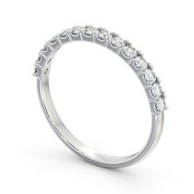 Half Eternity Round Diamond Elegant Ring 18K White Gold HE62_WG_THUMB1 