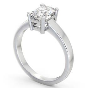 Radiant Diamond Box Setting Engagement Ring 18K White Gold Solitaire ENRA2_WG_THUMB1 