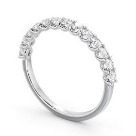 Half Eternity Round Diamond Sweeping Prongs Ring Platinum HE67_WG_THUMB1 