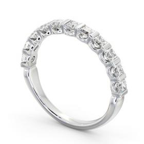 Half Eternity Princess Diamond Tension Set Ring 18K White Gold HE68_WG_THUMB1 