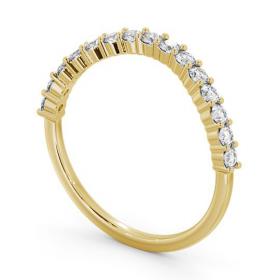 Half Eternity Round Diamond Curved Ring 9K Yellow Gold HE70_YG_THUMB1 