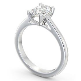 Radiant Diamond 4 Prong Engagement Ring 18K White Gold Solitaire ENRA4_WG_THUMB1 